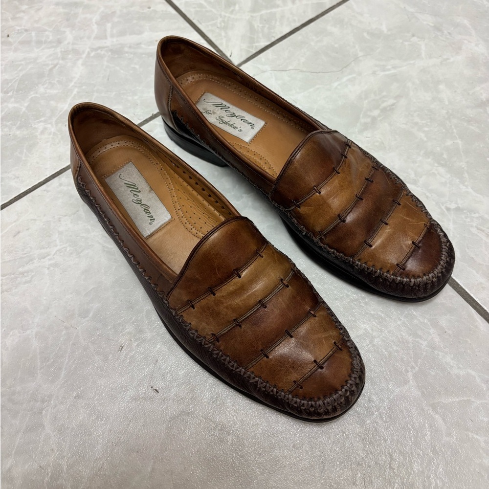 Mezlan Brown Leather Loafers